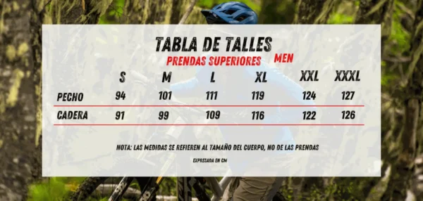 Tabla de talles makalu men superior Makalu Buzo Tacora Mens