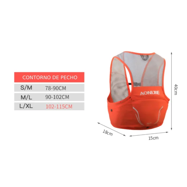 Aonijie Chaleco de Hidratación 2.5 L C932
