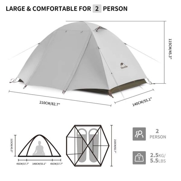 naturehike cloudcreek 6 Naturehike Carpa Cloud-Creek Ultralight 2