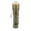 Naturehike Linterna de Mano Recargable M 1000 Lúmens