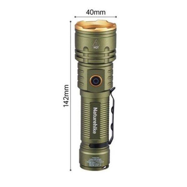 Naturehike Linterna de Mano Recargable M 1000 Lúmens