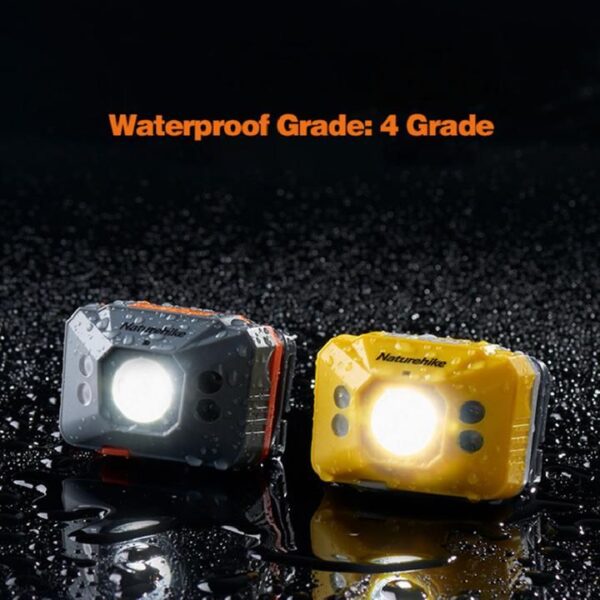 Naturehike Linterna Frontal Recargable 140 Lúmens con sensor