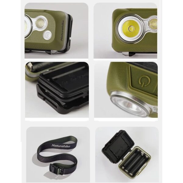 naturehike linterna 300lum 8 Naturehike Linterna Frontal 300 lumens pilas AAA