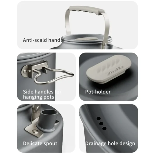Naturehike Pava de aluminio 0.8 L