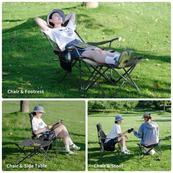 Naturehike Silla Reposera Plegable 2 En 1 Aluminio T05J