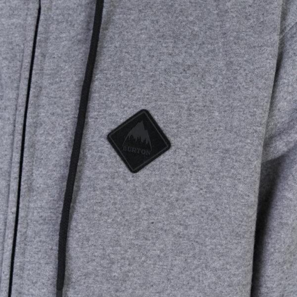 Contrast FZ Hoodie - Grey Heather - Detalle Patch - S25 Burton Campera Contrast