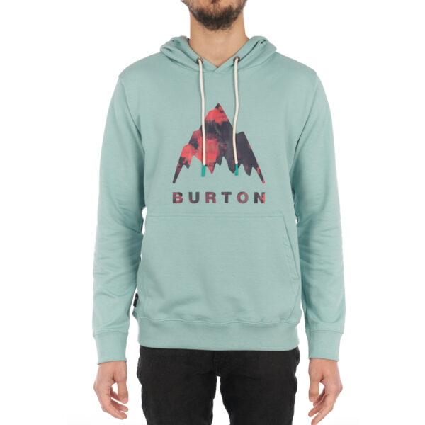 Mountain Logo Fill PO Hoodie - Rock Lichen - Frente - W24 Buzo Burton Mountain Logo Fill
