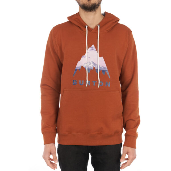 Mountain Logo Fill PO Hoodie - True Penny - Frente - W24 Buzo Burton Mountain Logo Fill