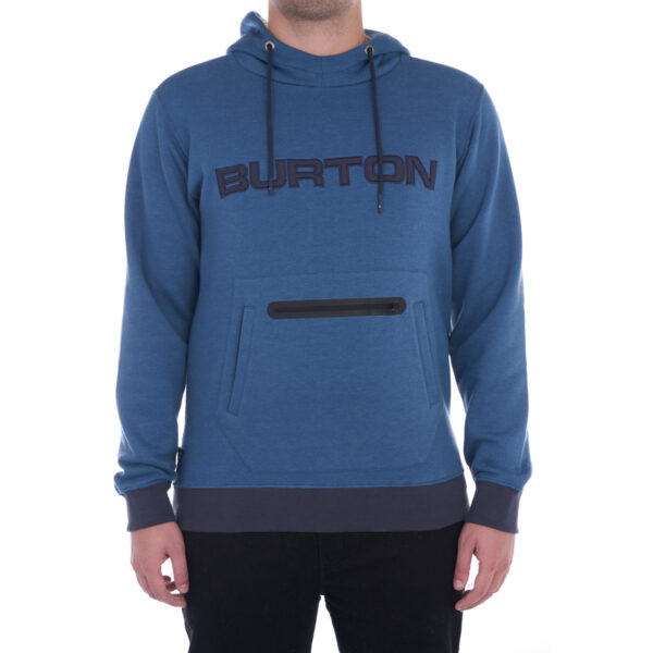 Secuence PO Hoodie - Light Blue Heather - Frente - W23 Burton Buzo Secuence