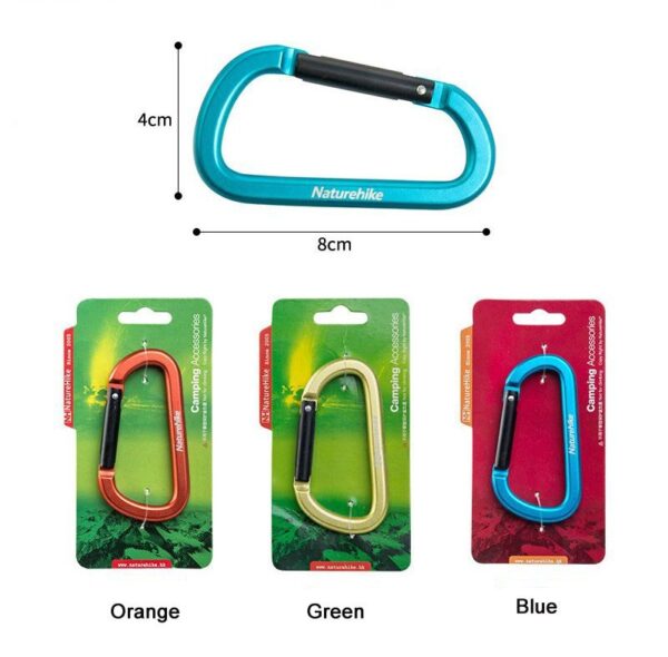 Naturehike Mosqueton Llavero D Shape 8cm
