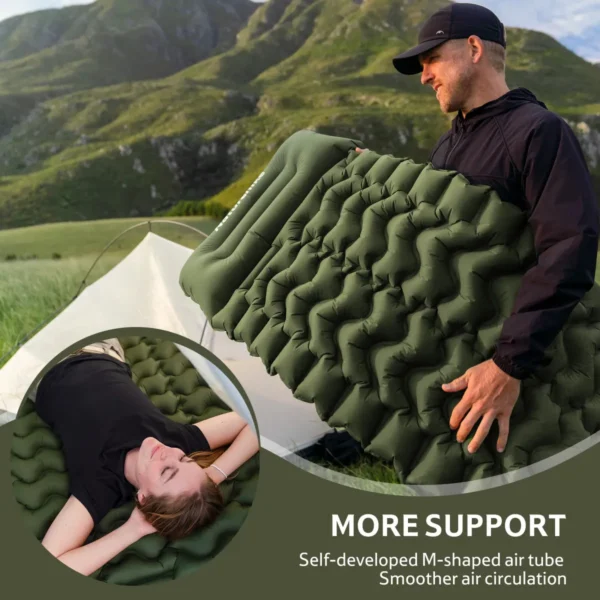 Naturehike Colchoneta Inflable FC-01 Con Almohada 6.5 cm