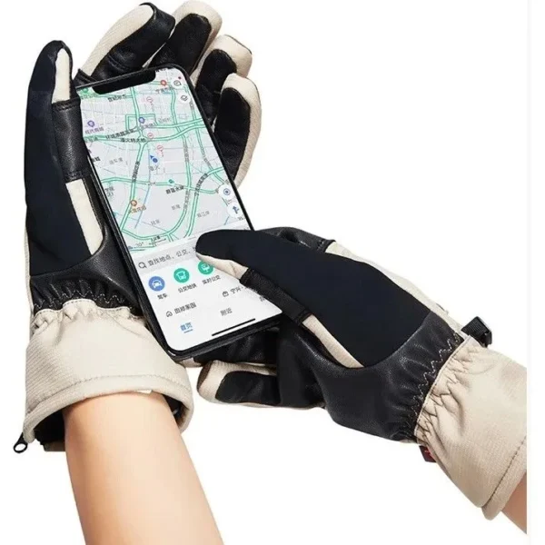 Naturehike Guantes Ski de Cuero Impermeables con Abrigo Primaloft